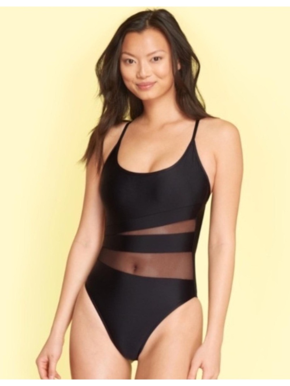 Summersalt Causeway Mesh Cutout Swimsuit